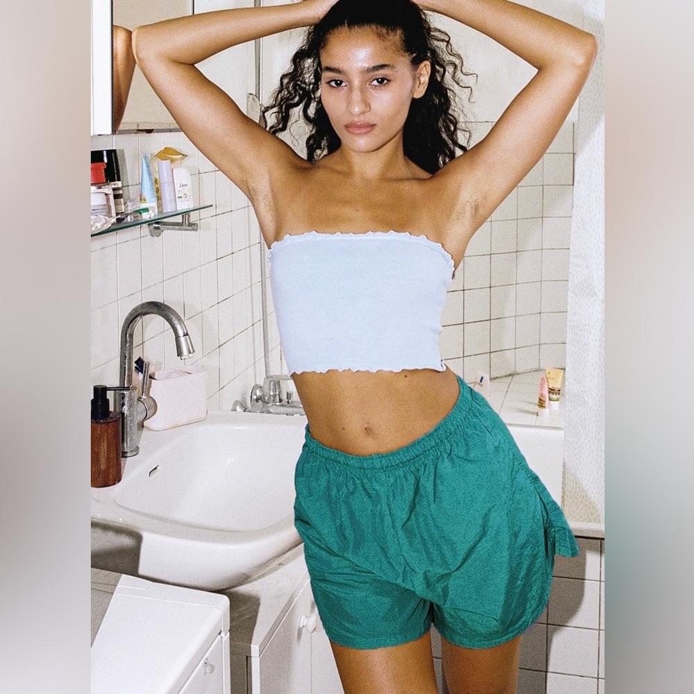 LA Apparel Nylon Track Shorts - Picture 2 of 4